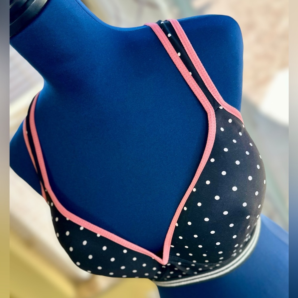 EUC Plus Size Black & White Polka Dot Bra - Picture 10 of 12